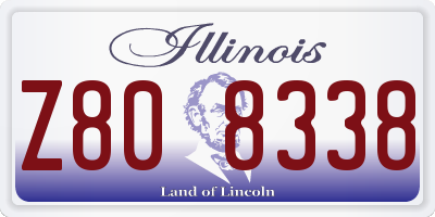 IL license plate Z808338
