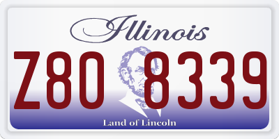 IL license plate Z808339