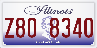 IL license plate Z808340