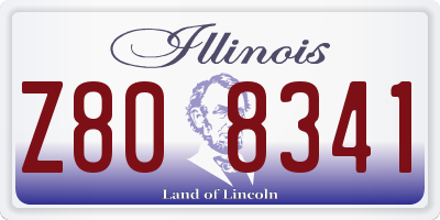 IL license plate Z808341
