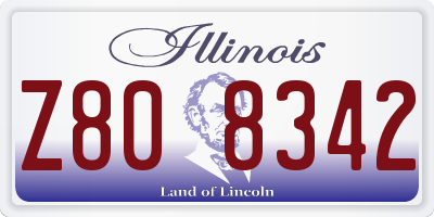 IL license plate Z808342