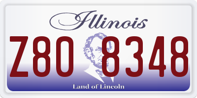 IL license plate Z808348