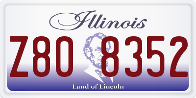 IL license plate Z808352