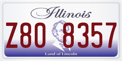 IL license plate Z808357