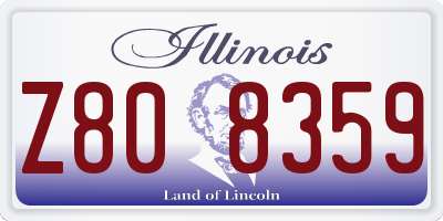 IL license plate Z808359