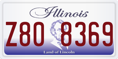 IL license plate Z808369