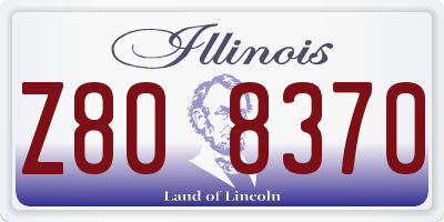 IL license plate Z808370