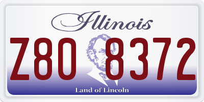 IL license plate Z808372