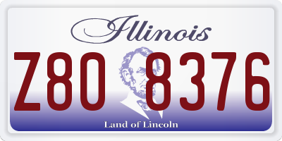 IL license plate Z808376