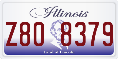 IL license plate Z808379