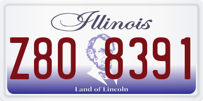 IL license plate Z808391