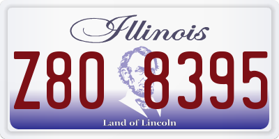 IL license plate Z808395