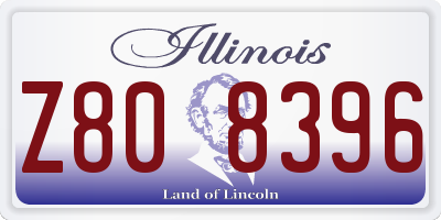 IL license plate Z808396