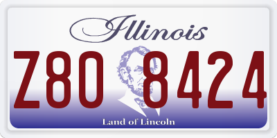 IL license plate Z808424