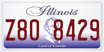 IL license plate Z808429