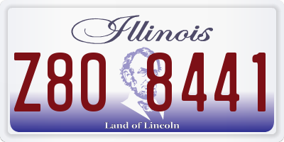 IL license plate Z808441