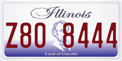 IL license plate Z808444