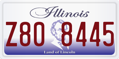 IL license plate Z808445