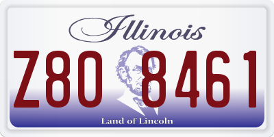 IL license plate Z808461