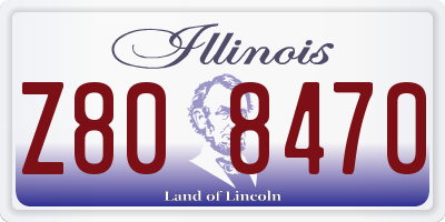 IL license plate Z808470