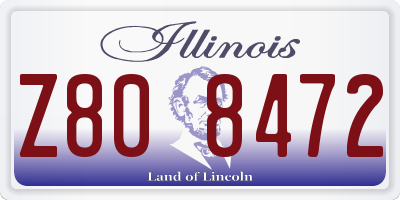 IL license plate Z808472