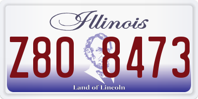 IL license plate Z808473