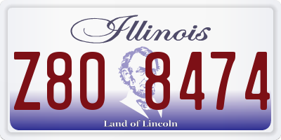 IL license plate Z808474