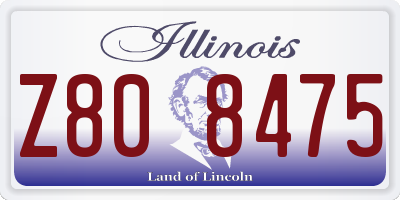 IL license plate Z808475