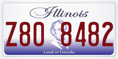 IL license plate Z808482