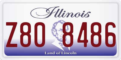 IL license plate Z808486