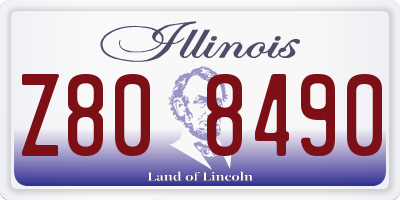 IL license plate Z808490