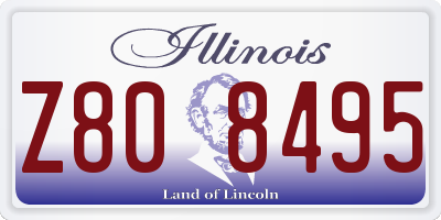 IL license plate Z808495