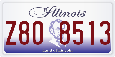 IL license plate Z808513