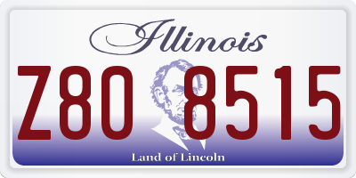 IL license plate Z808515