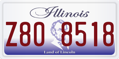 IL license plate Z808518