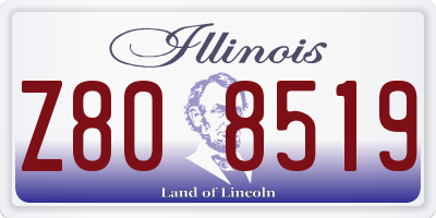 IL license plate Z808519