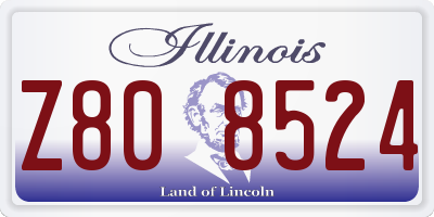 IL license plate Z808524