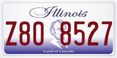 IL license plate Z808527