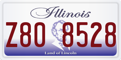 IL license plate Z808528