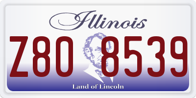 IL license plate Z808539