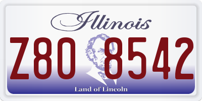 IL license plate Z808542