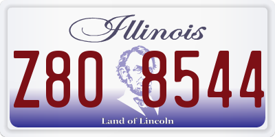 IL license plate Z808544