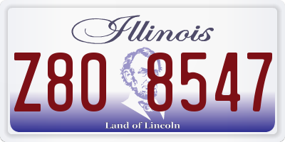 IL license plate Z808547