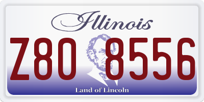 IL license plate Z808556
