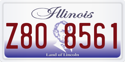 IL license plate Z808561