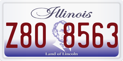IL license plate Z808563