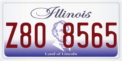 IL license plate Z808565