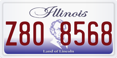 IL license plate Z808568