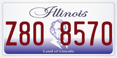 IL license plate Z808570