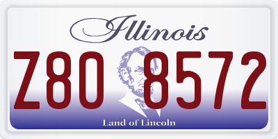 IL license plate Z808572